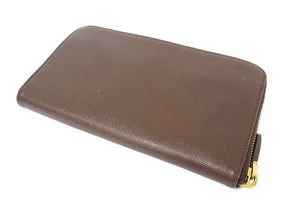 1円 □美品□ PRADA プラダ 1M0506 サフィアーノレザー ラウンド 1円 □美品□ PRADA プラダ 1M0506 サフィアーノレザー ラウンド