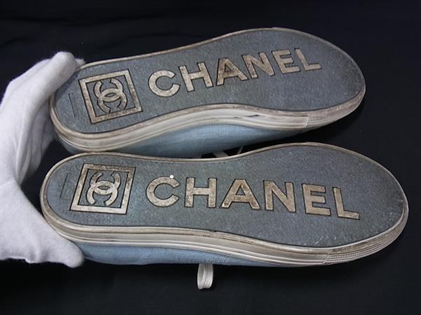 1円 CHANEL シャネル ココマーク ロゴ キャンバス スニーカー 1円 CHANEL シャネル ココマーク ロゴ キャンバス スニーカー
