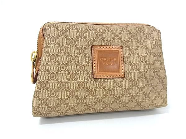1円 □美品□ CELINE セリーヌ マカダム柄 PVC メイクポーチ 1円 □美品□ CELINE セリーヌ マカダム柄 PVC メイクポーチ