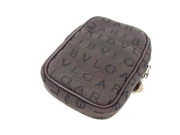 1円 □極美品□ BVLGARI ブルガリ ロゴマニア キャンバス ポーチ 1円 □極美品□ BVLGARI ブルガリ ロゴマニア キャンバス ポーチ