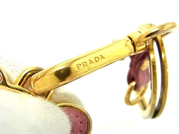 1円 PRADA プラダ サフィアーノレザー ベア クマ キーリング 1円 PRADA プラダ サフィアーノレザー ベア クマ キーリング