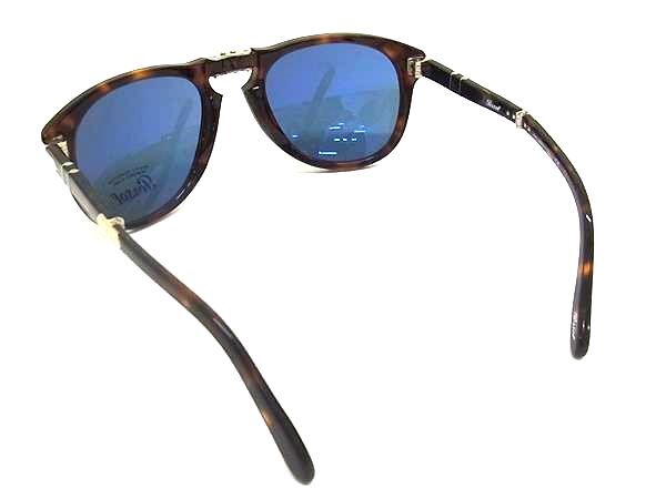 # как новый # Persolperu подошва s чай b McQueen 714 SM 24/56 складной солнцезащитные очки очки очки оттенок коричневого FJ5694