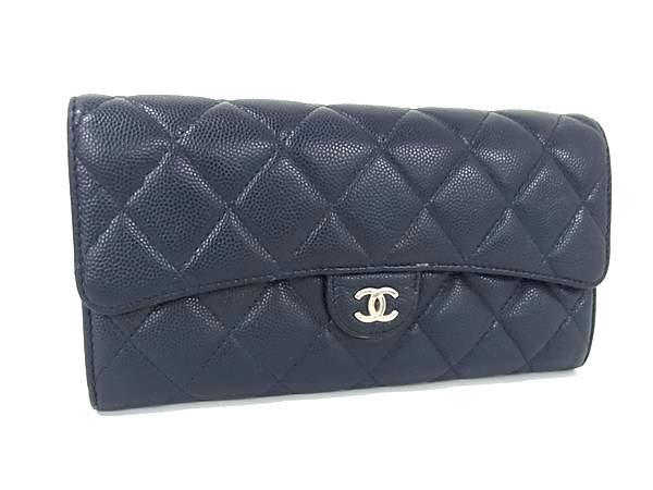 1円 CHANEL シャネル ココマーク マトラッセ キャビアスキン 二 1円 CHANEL シャネル ココマーク マトラッセ キャビアスキン 二