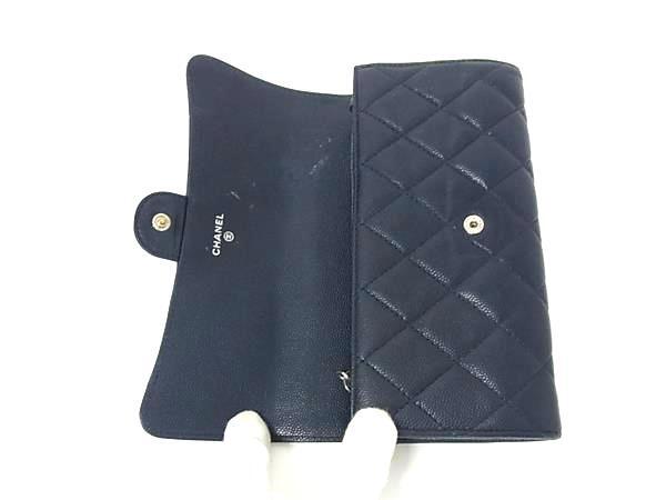 1円 CHANEL シャネル ココマーク マトラッセ キャビアスキン 二 1円 CHANEL シャネル ココマーク マトラッセ キャビアスキン 二
