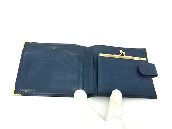 1円 □美品□ BALENCIAGA バレンシアガ レザー がま口 二つ折り 1円 □美品□ BALENCIAGA バレンシアガ レザー がま口 二つ折り