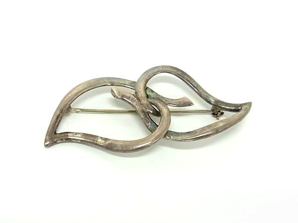 1円 TIFFANY&Co ティファニー ダブルリーフ SV925 ピンブローチ 1円 TIFFANY&Co ティファニー ダブルリーフ SV925 ピンブローチ