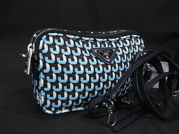 1円 □極美品□ PRADA プラダ 1N1861 ナイロンキャンバス×レザー 1円 □極美品□ PRADA プラダ 1N1861 ナイロンキャンバス×レザー