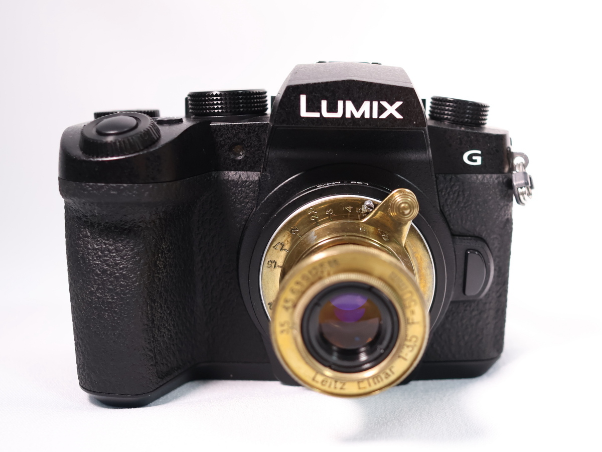 Leica Leitz Elmar 5cm 3.5　マイクロフォーサーズアダプタ Leica Leitz Elmar 5cm 3 5 マイクロフォーサーズアダプタ付き