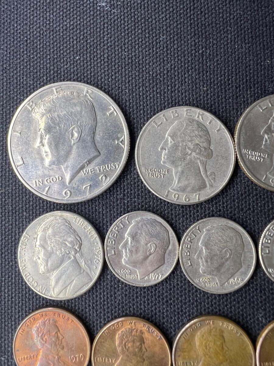 【在庫処分大特価!!】 海外硬貨 アメリカ リバティコイン 11枚まとめ売り 1967 1968 その他