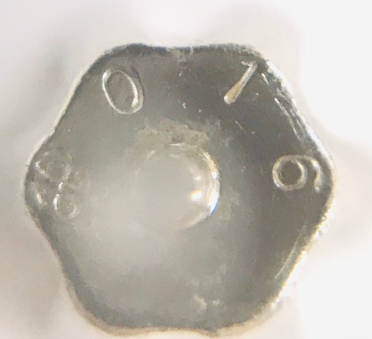 poj.ZAJ09　Pt850　プラチナ　一粒ダイヤモンド　ピアス　1PD0.16ｃｔ/1PD0.16ｃｔ　キャッチなし_画像5