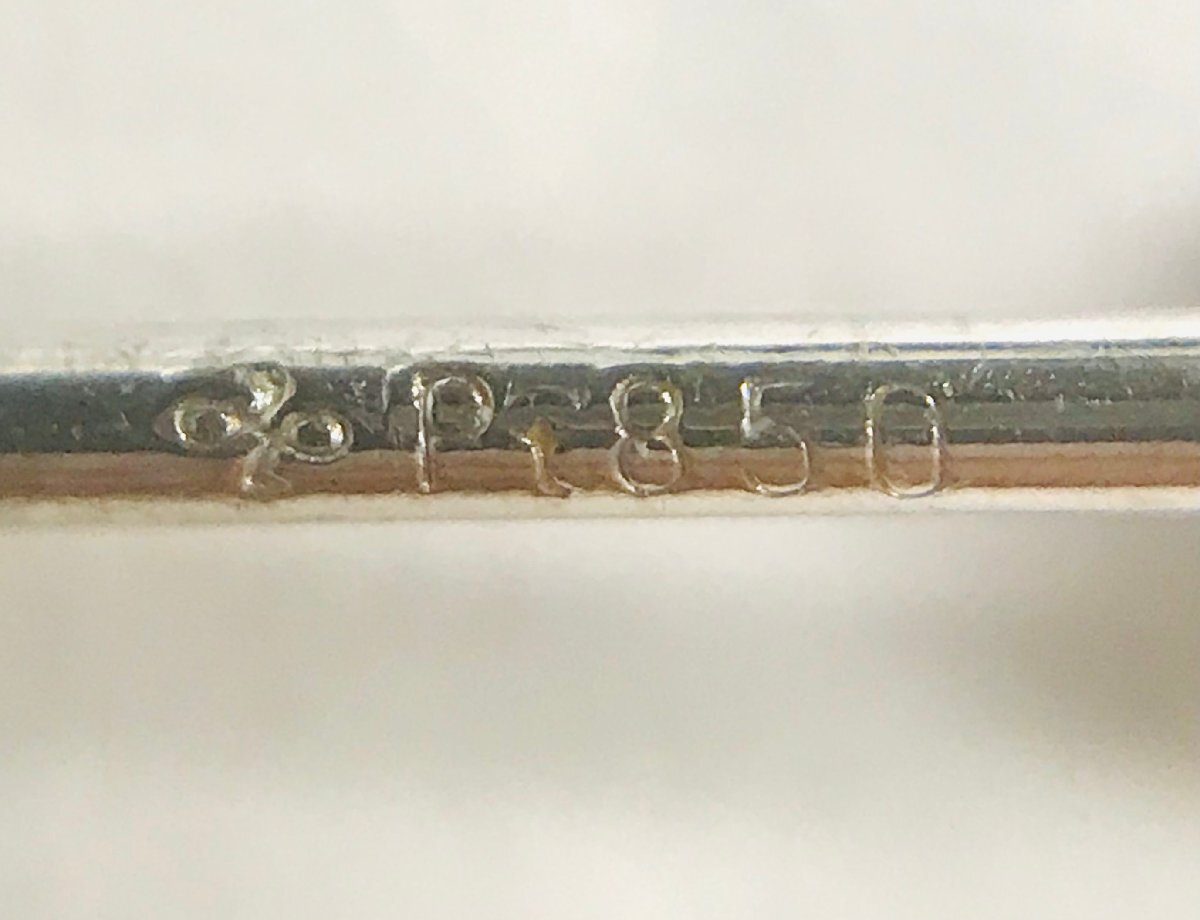 poj.ZAJ09　Pt850　プラチナ　一粒ダイヤモンド　ピアス　1PD0.16ｃｔ/1PD0.16ｃｔ　キャッチなし_画像6