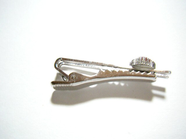 ★琥珀？ コハク？ ネクタイピン タイピン シルバーカラー【LU6】_画像3