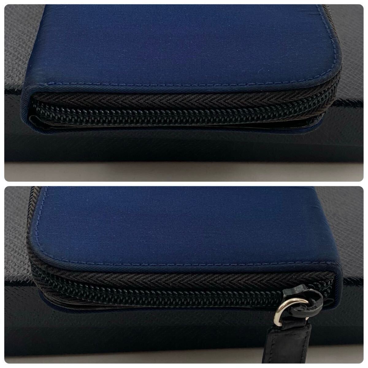 60【美品】プラダ PRADA サフィアーノ ナイロン 二つ折り 60【美品】プラダ PRADA サフィアーノ ナイロン 二つ折り