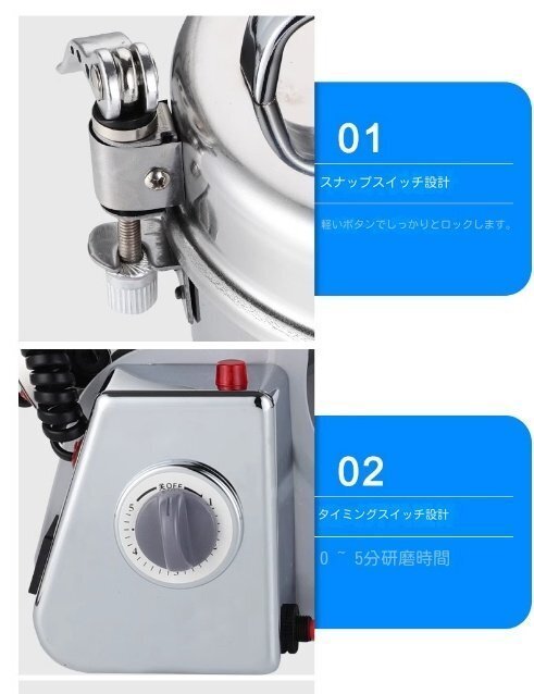 家庭用 業務用 電動製粉機 ハイスピードミル コンパクト 粉砕機 家庭用 業務用 電動製粉機 ハイスピードミル コンパクト 粉砕機