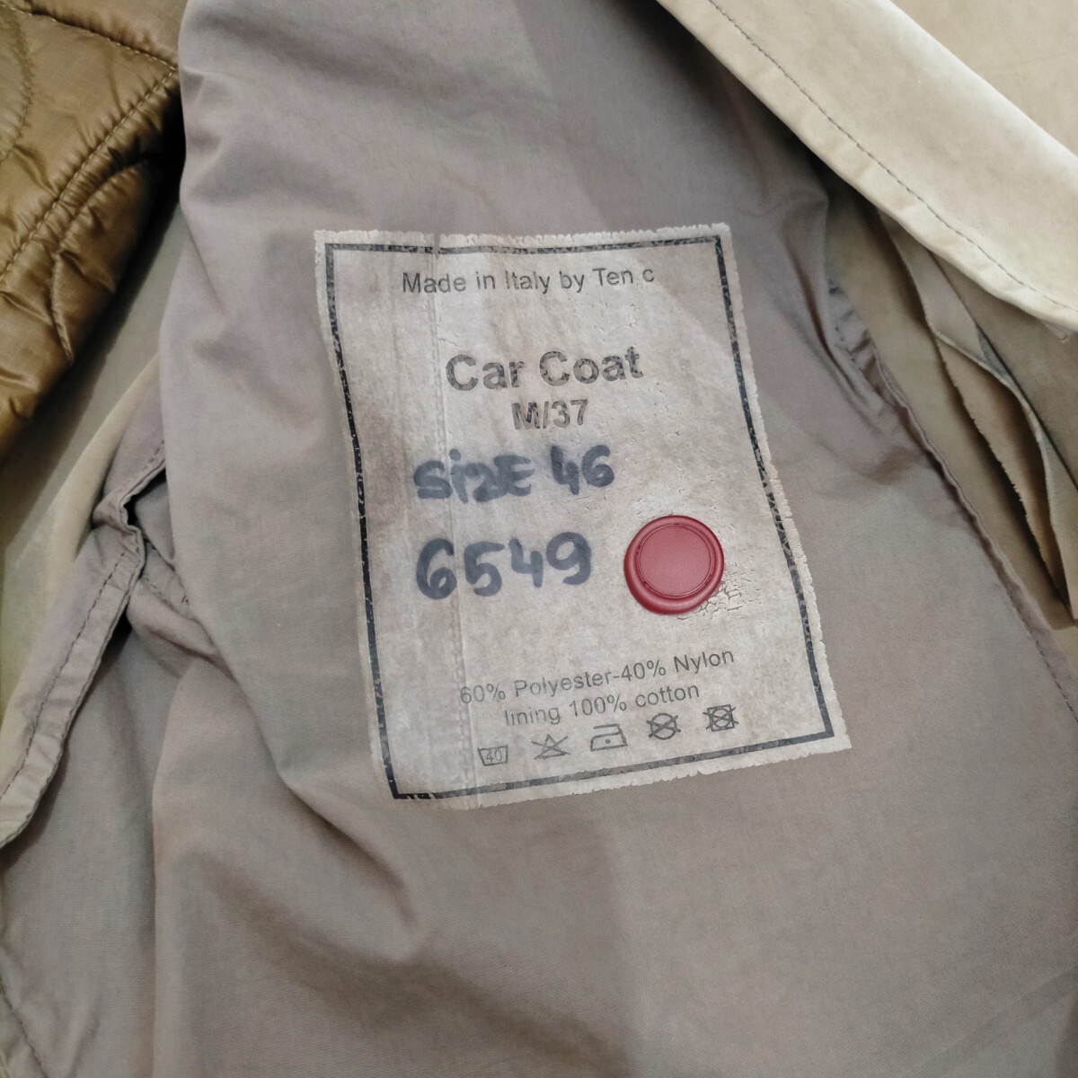 1円~ 極美品 TEN C イタリア製 CAR COAT 46 コート アノラック 1円~ 極美品 TEN C イタリア製 CAR COAT 46 コート アノラック
