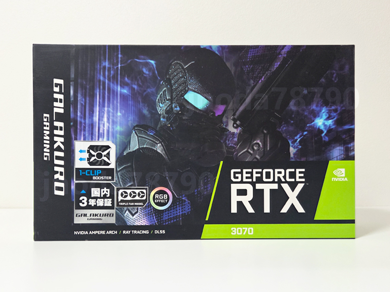 玄人志向 GALAKURO GG-RTX3070-E8GB/TP NVIDIA GeForce RTX3070 玄人志向 GALAKURO GG-RTX3070-E8GB/TP NVIDIA GeForce RTX3070