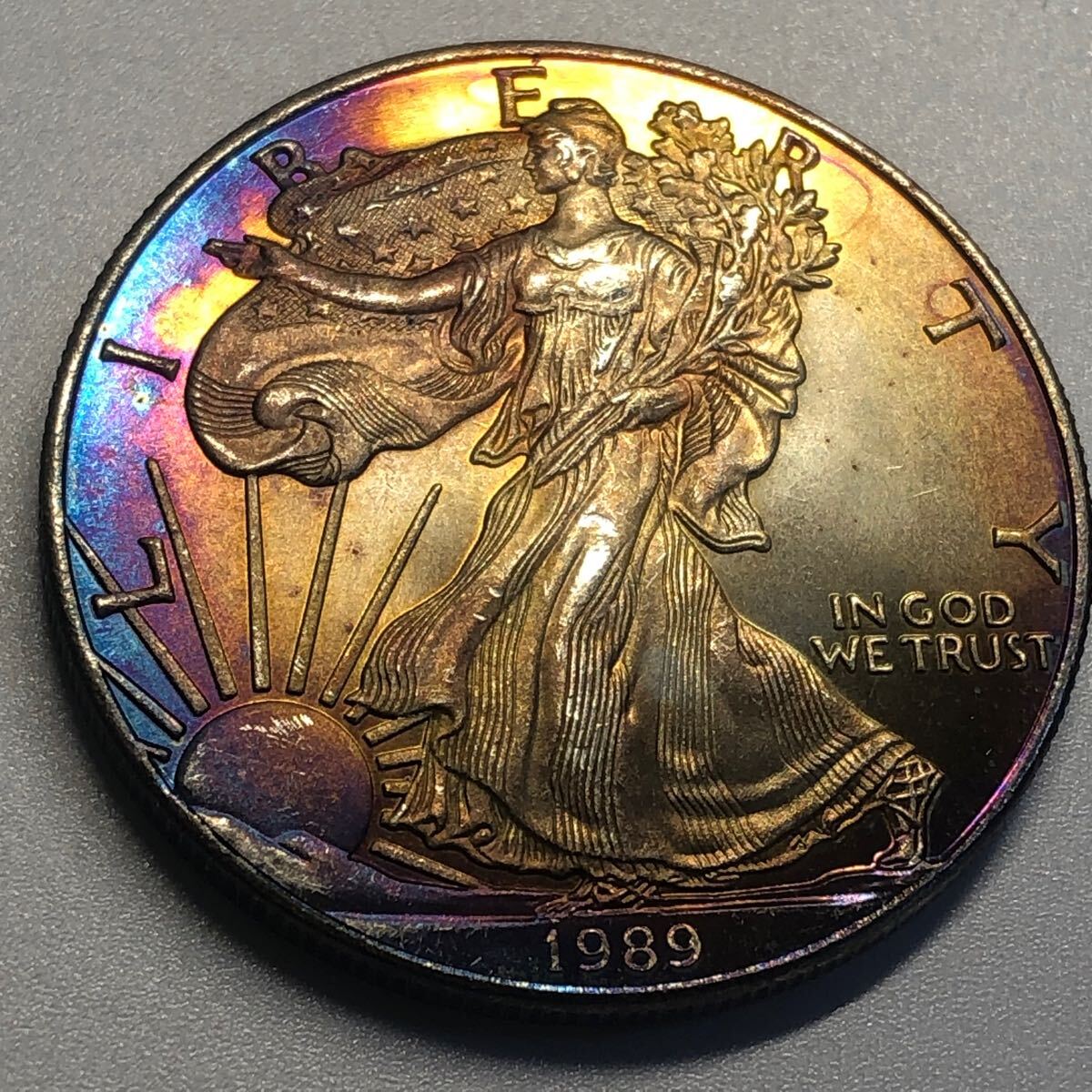 アメリカ銀貨 硬貨 古銭 ウォーキングリバティ 1989年 歩く自由 アメリカ銀貨 硬貨 古銭 ウォーキングリバティ 1989年 歩く自由