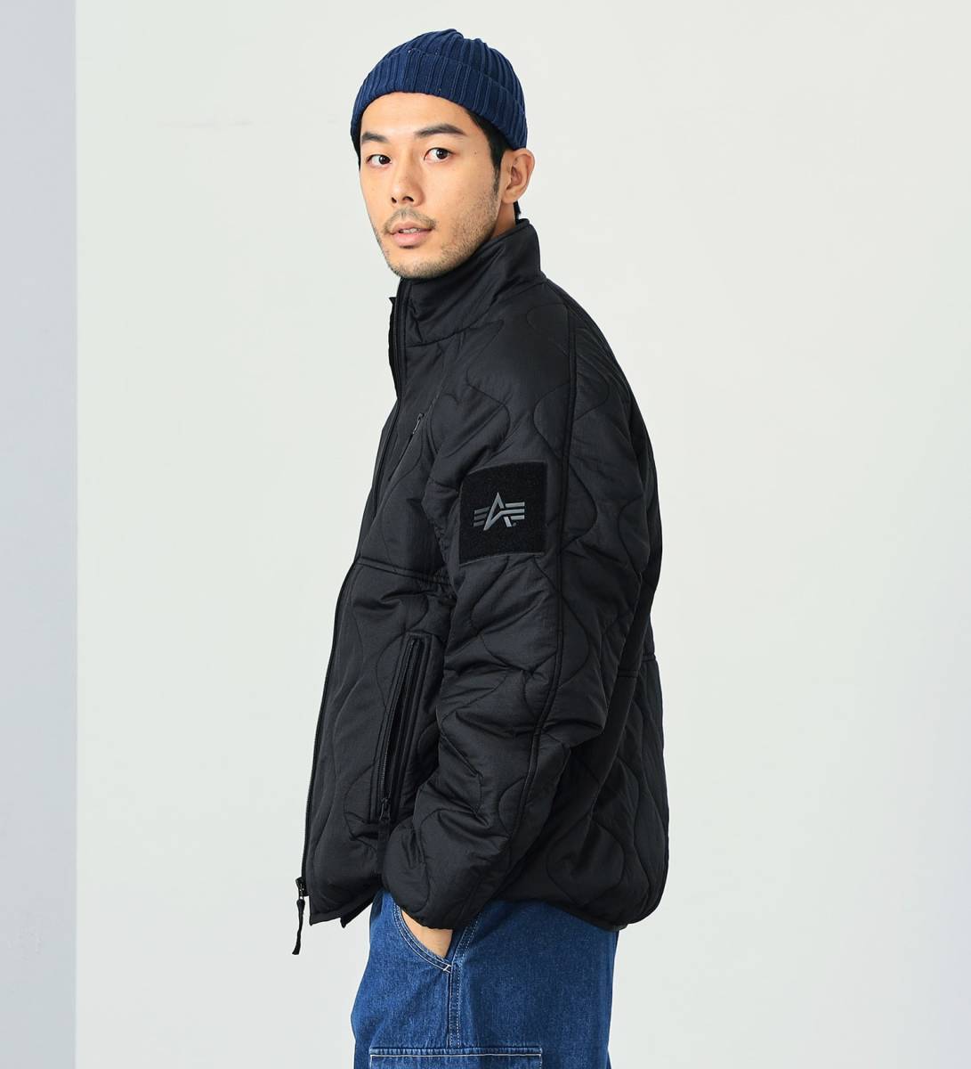 新品送料無料　ALPHA INDUSTRIES INC QUILTED COLD JACKET 　Lサイズ　TA1621　アルファ インダストリーズ　ジャケット