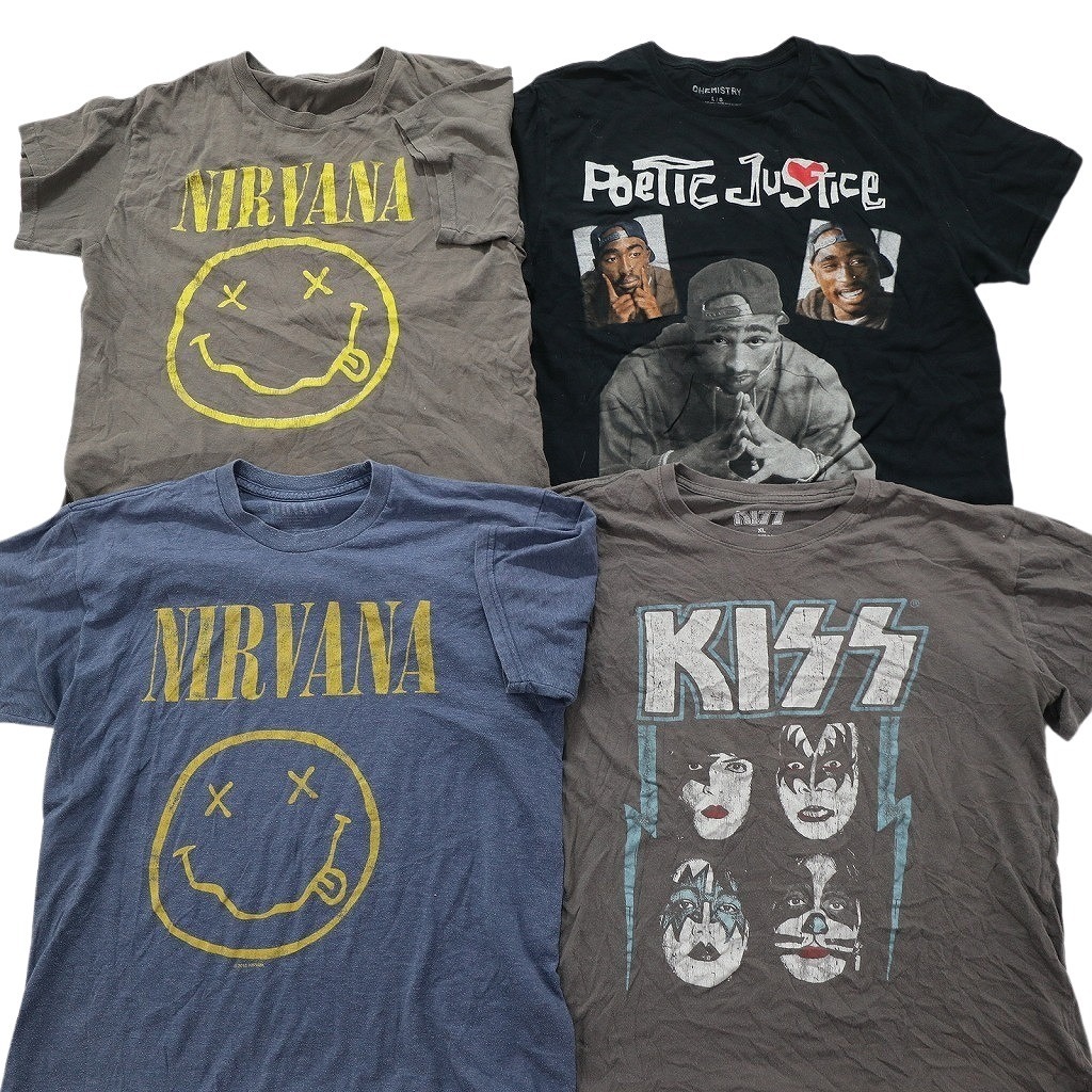 古着卸 まとめ売り 音楽・バンド 半袖Tシャツ 16枚セット 古着卸 まとめ売り 音楽・バンド 半袖Tシャツ 16枚セット