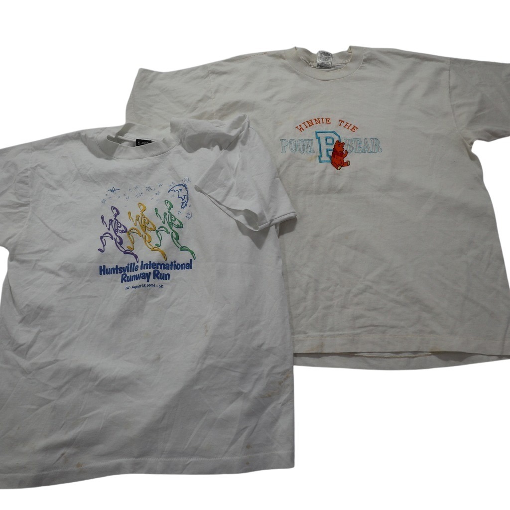 古著卸 まとめ売り ?90s　オールド 半袖Tシャツ 10枚セット (メンズ XL ) フルーツオブザルーム フロリダ 無地 MZ9832 1円スタート