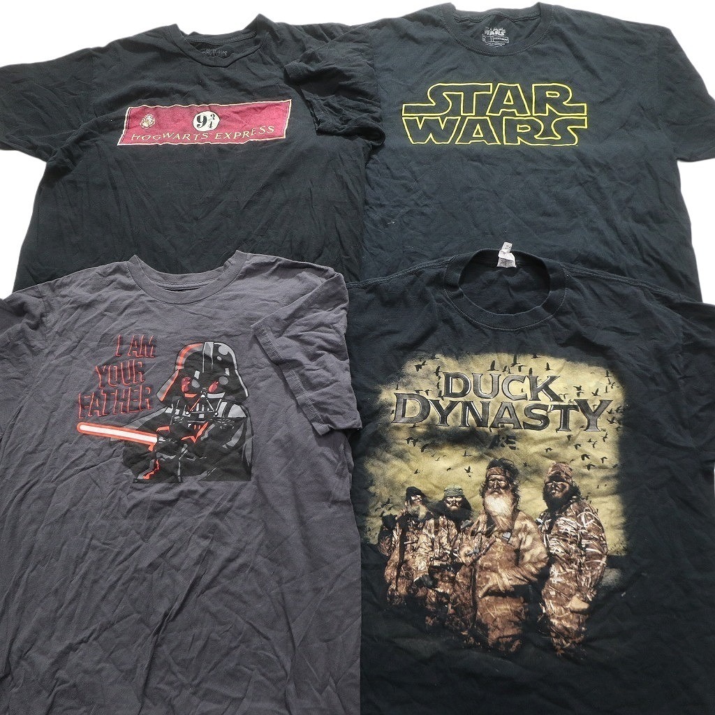 古著卸 まとめ売り 映畫?ドラマ 半袖Tシャツ 16枚セット (メンズ XL ) ダックダイナスティ ストレンジャーシングス NA0136 1円スタート