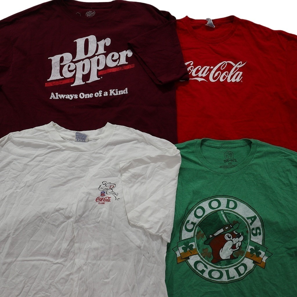 古著卸 まとめ売り 有名企業(yè) 半袖Tシャツ 16枚セット (メンズ XL ) バッキーズ ドクターペッパー コカ?コーラ NASA NA0764 1円スタート