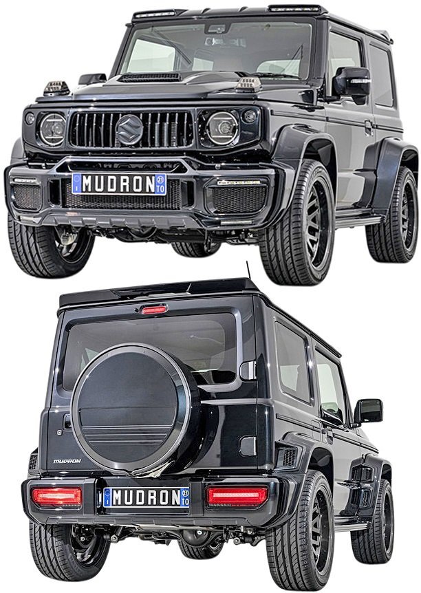 【M's】ジムニーシエラ JB74W (2018y-) AIMGAIN ワイドフェンダー + サイドステップ + バンパーエクステンション エイムゲイン エアロ