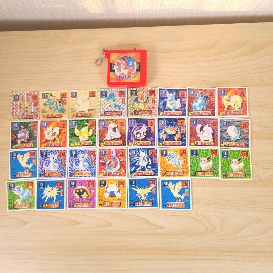 レア】初代ポケモンシール列伝 2種ケース付き(75枚