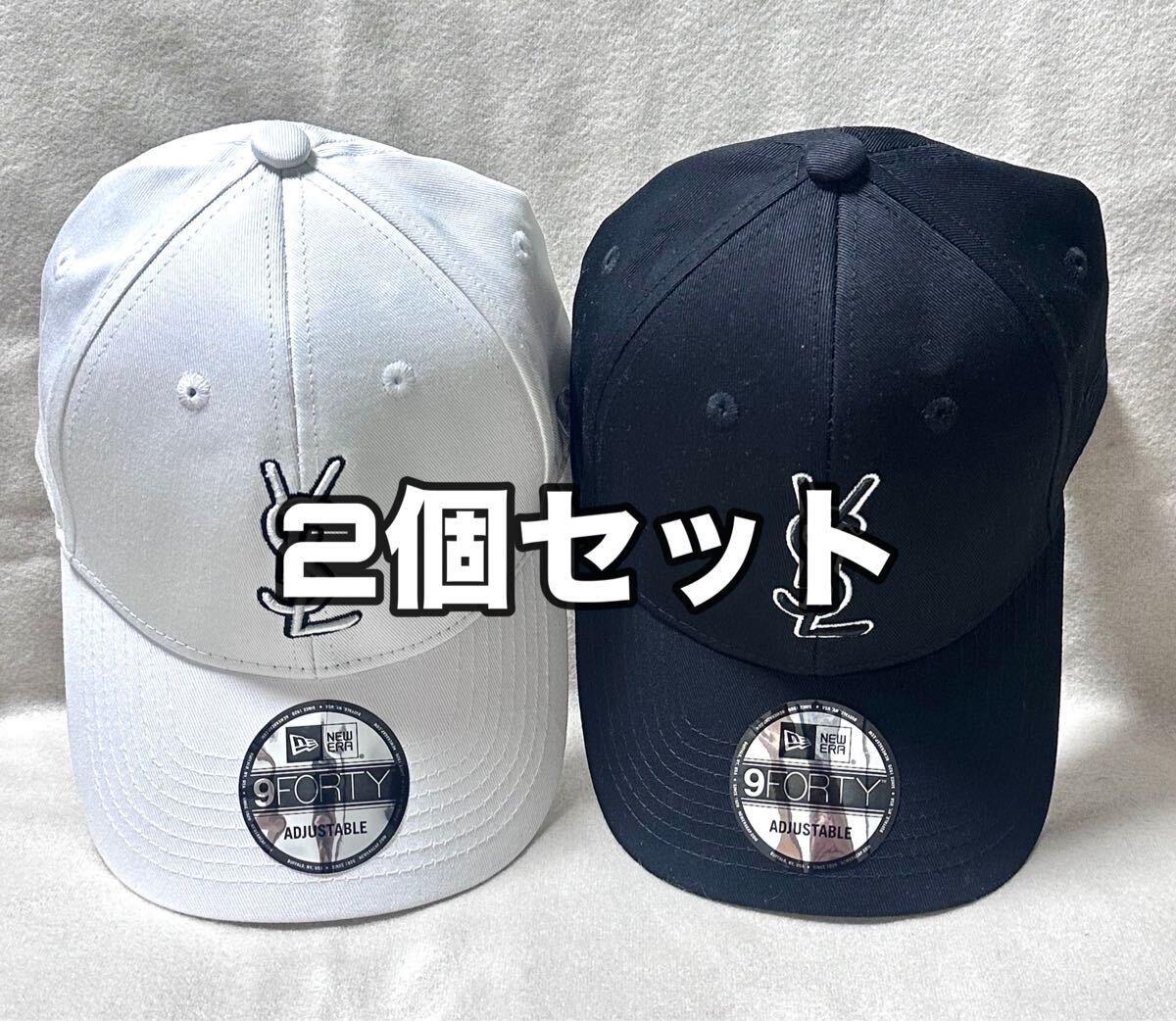 Saint Laurent ×New ERAコラボ キャップ ブラック 帽子 サン Saint Laurent ×New ERAコラボ キャップ ブラック 帽子 サン