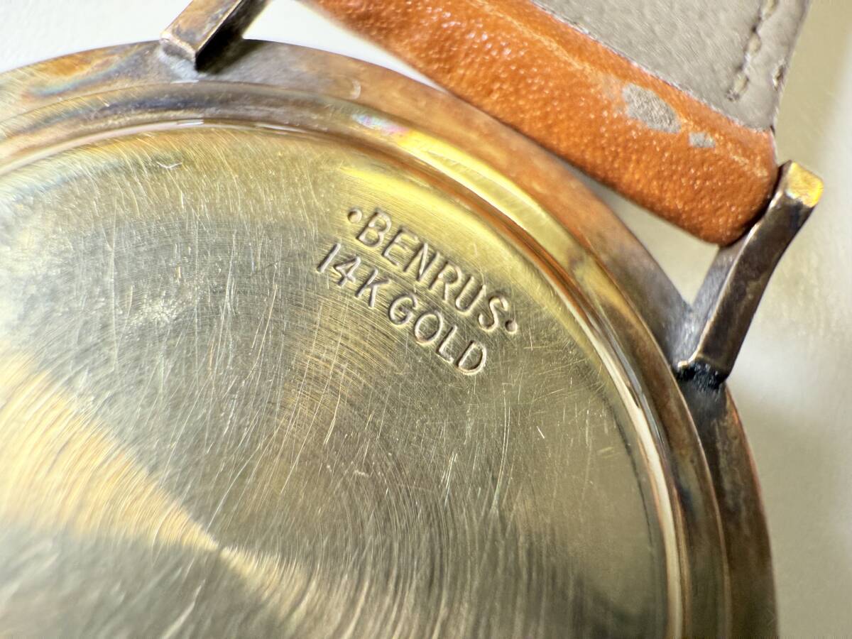 1円スタート BENRUS ベンラス 14K GOLD 14金 金無垢 手巻き 1円スタート BENRUS ベンラス 14K GOLD 14金 金無垢 手巻き