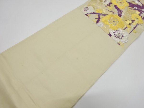 ys7362526; 宗sou 枝梅模様織り出し袋帯（材料）【アンティーク】【着】_画像5