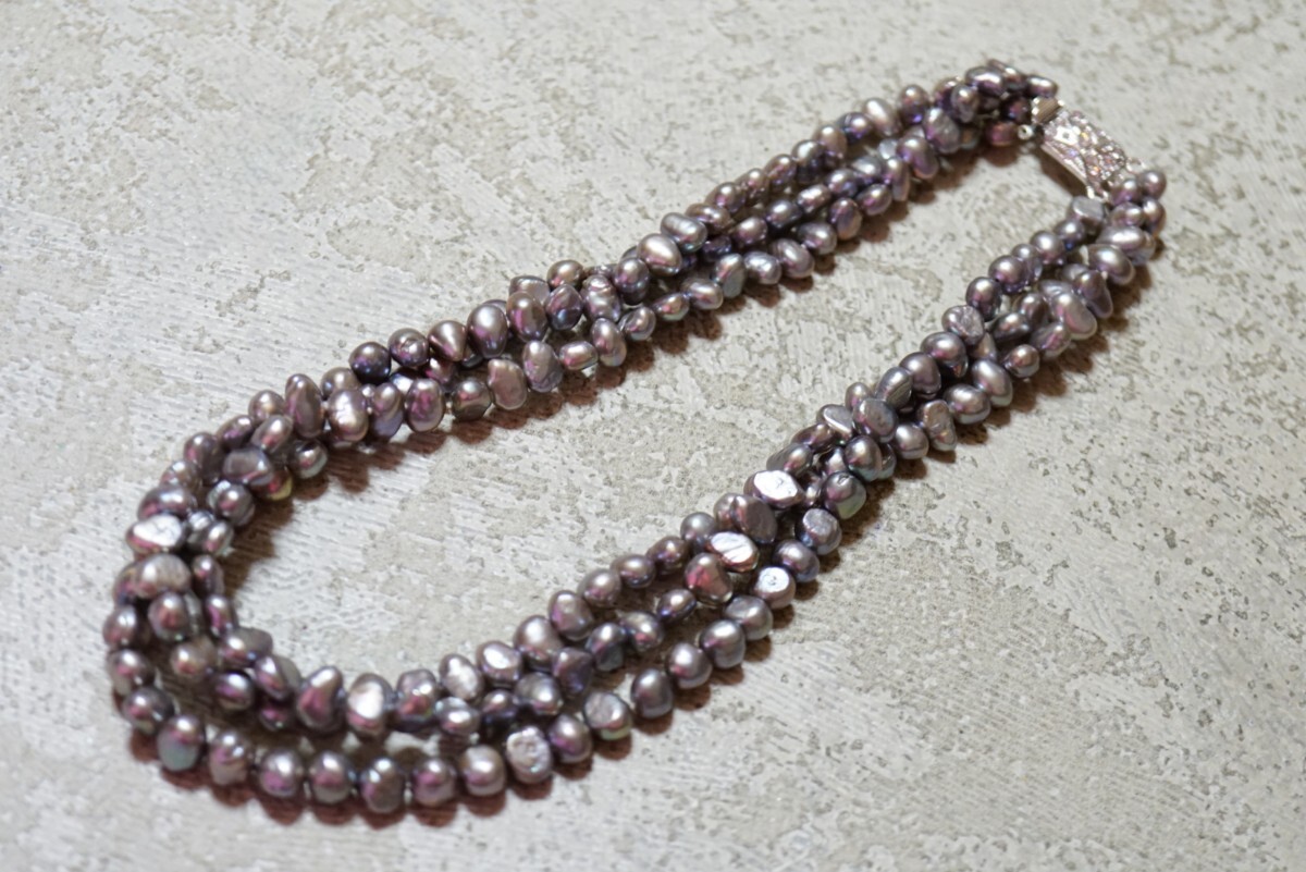 379 本真珠 パール ネックレス ヴィンテージ アクセサリー