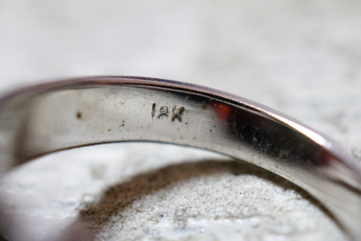 433 天然石 緑石 リング 指輪 ヴィンテージ アクセサリー 18K 433 天然石 緑石 リング 指輪 ヴィンテージ アクセサリー 18K