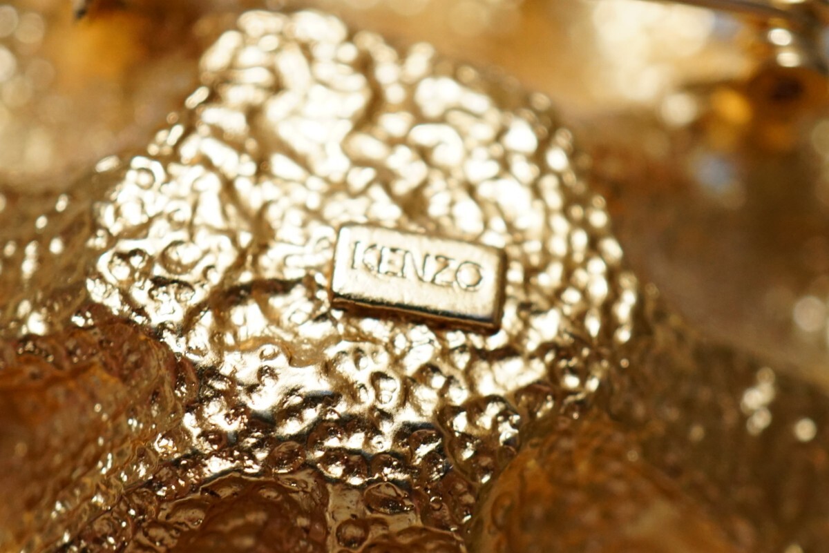 460 KENZO/ケンゾー 海外製 ブランド フラワー ゴールドカラー 460 KENZO/ケンゾー 海外製 ブランド フラワー ゴールドカラー