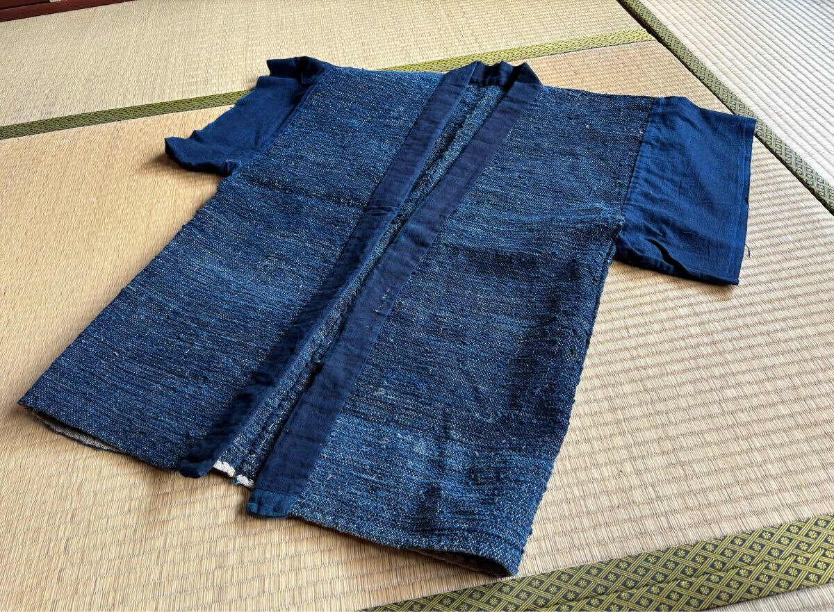 兎】時代物 サックリ さっくり 木綿 BORO 襤褸 刺し子 野良着 兎】時代物 サックリ さっくり 木綿 BORO 襤褸 刺し子 野良着