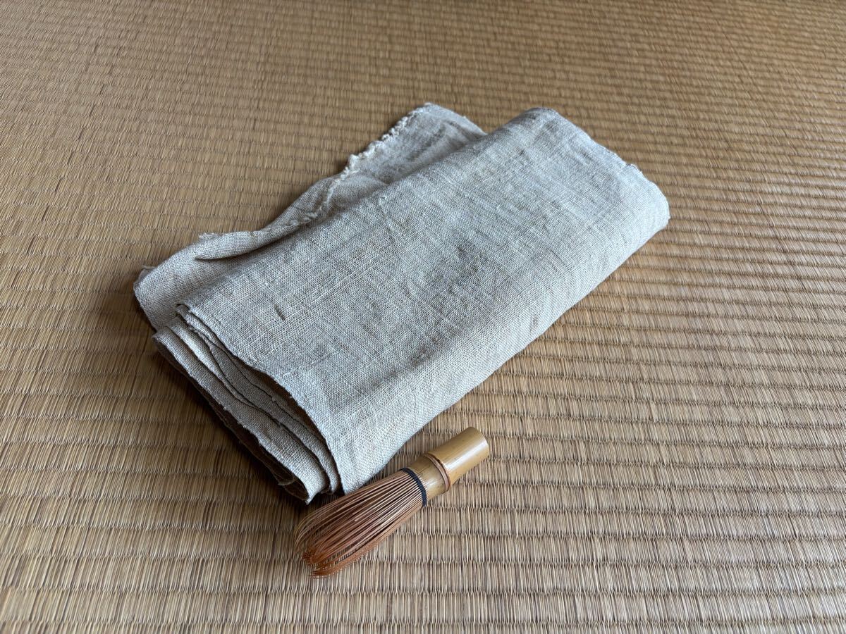 兎】時代 本麻 生地 全長約4m16cm 麻(反物 BORO 襤褸 藍染パッチ 兎】時代 本麻 生地 全長約4m16cm 麻(反物 BORO 襤褸 藍染パッチ