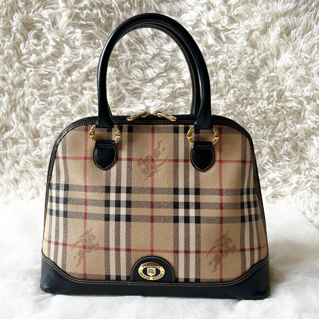 BURBERRY バーバリー ノバチェック シャドーホース ハンドバッグ