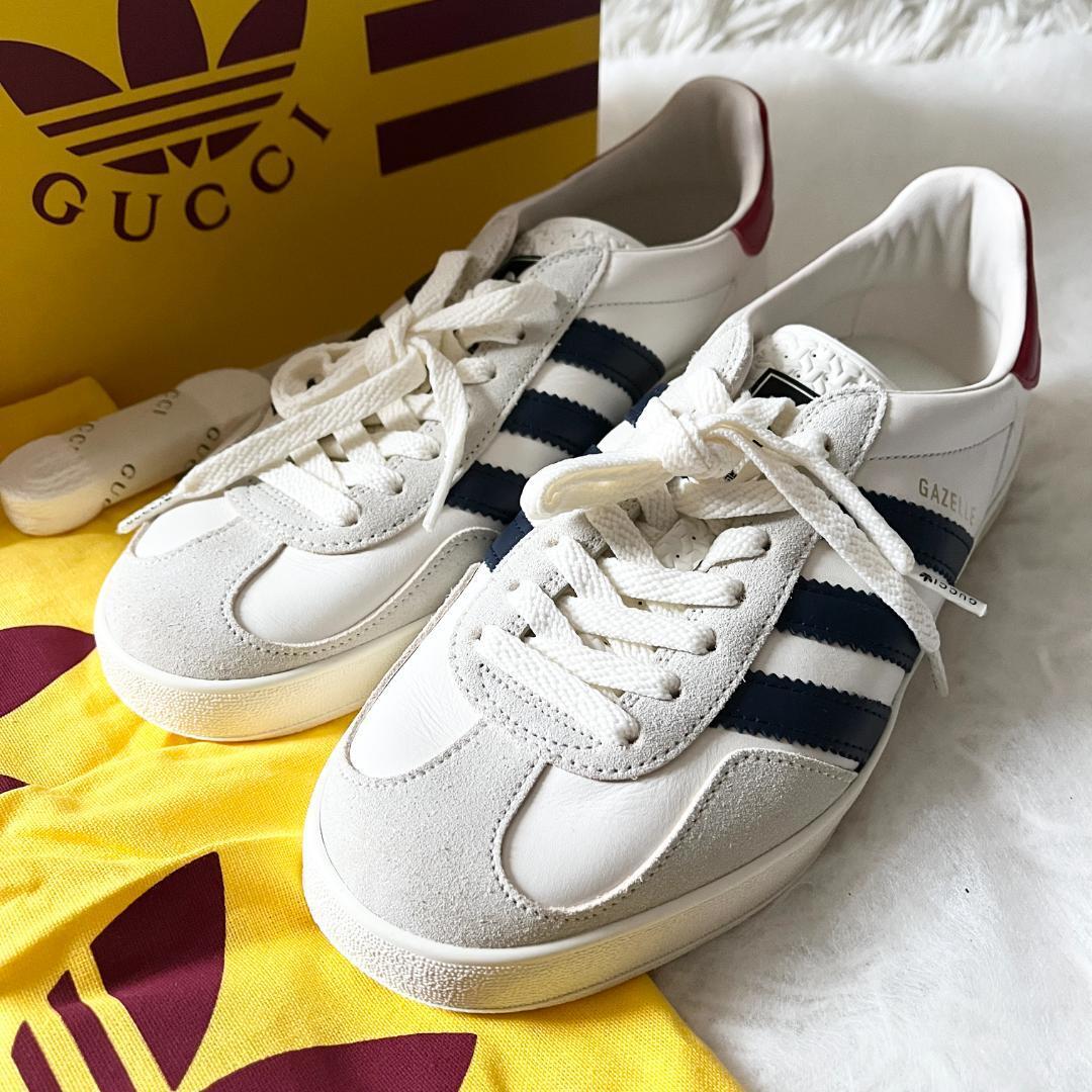 未使用 24cm GUCCI(グッチ) × adidas(アディダス) GAZELLE 未使用 24cm GUCCI(グッチ) × adidas(アディダス) GAZELLE