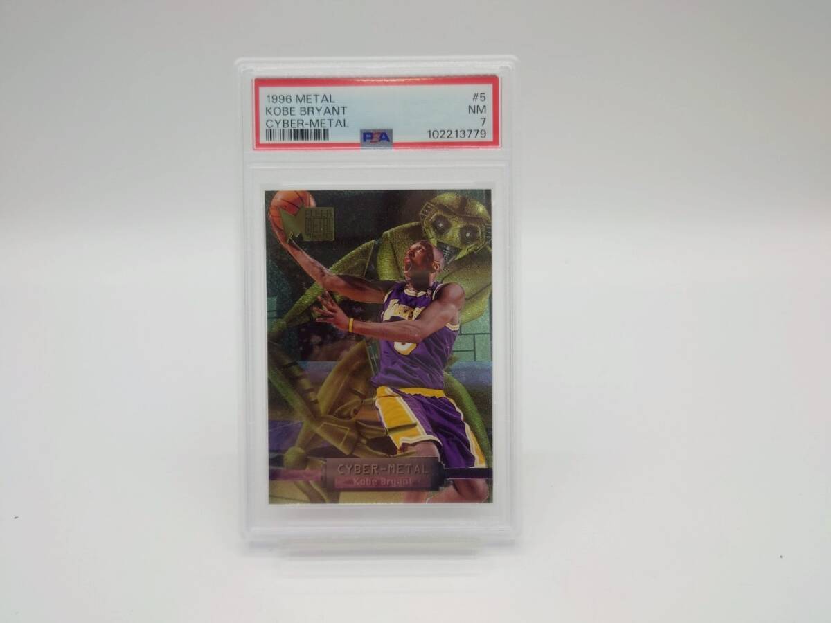 Kobe Bryant RC PSA7 1996-97 Fleer Metal Cyber-Metal (5 of 20 Kobe Bryant RC PSA7 1996-97 Fleer Metal Cyber-Metal (5 of 20