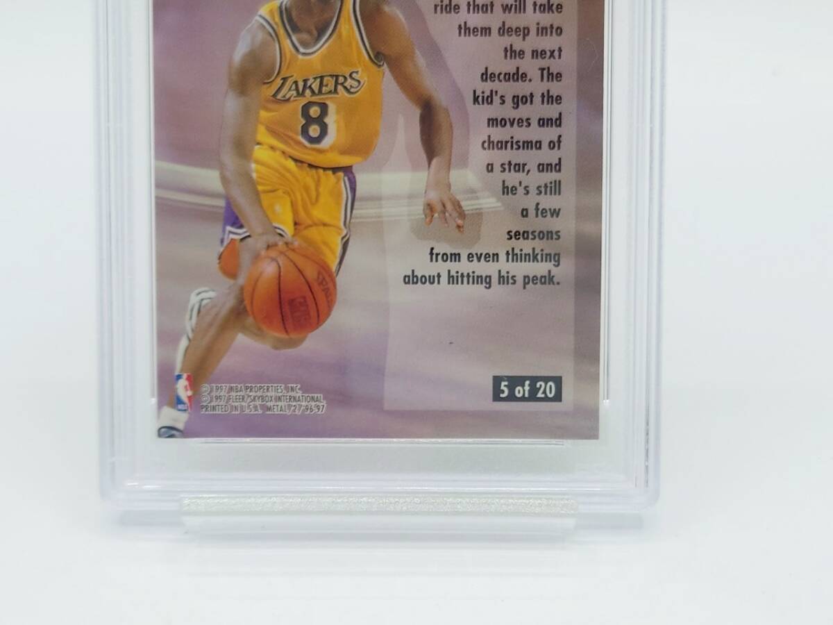 Kobe Bryant RC PSA7 1996-97 Fleer Metal Cyber-Metal (5 of 20 Kobe Bryant RC PSA7 1996-97 Fleer Metal Cyber-Metal (5 of 20