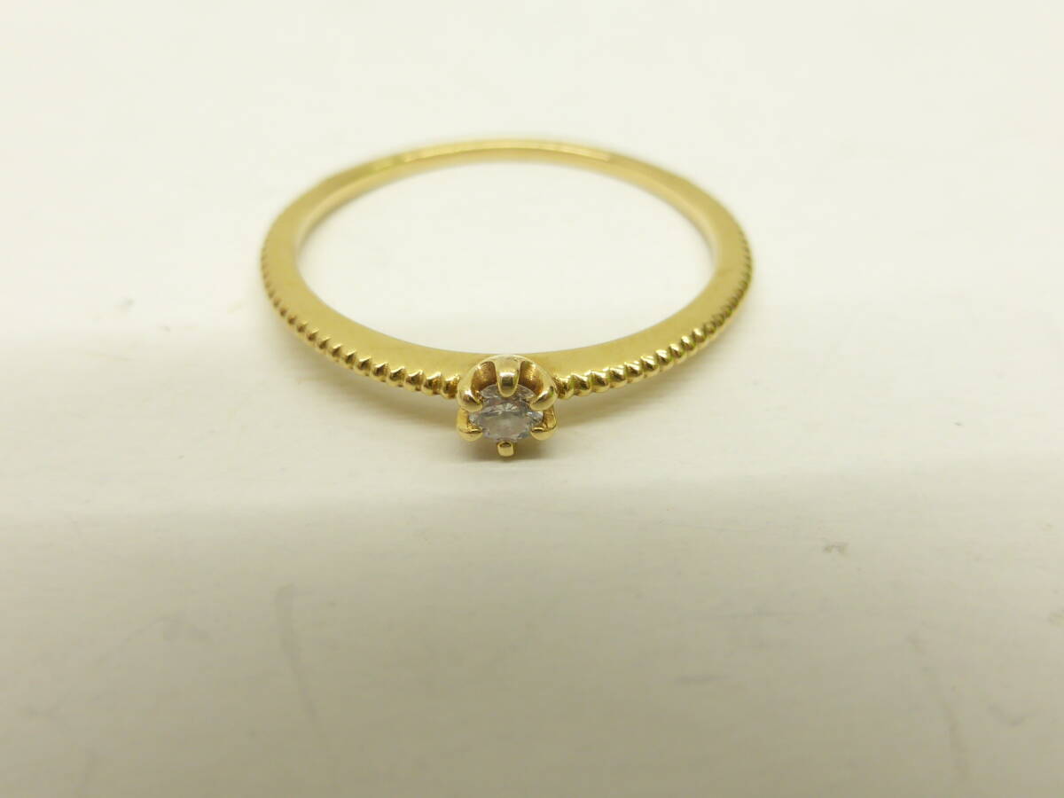 アクセサリー祭 エテ K18 リング ダイヤ0.03ct 5号 美品 保管品 アクセサリー祭 エテ K18 リング ダイヤ0.03ct 5号 美品 保管品