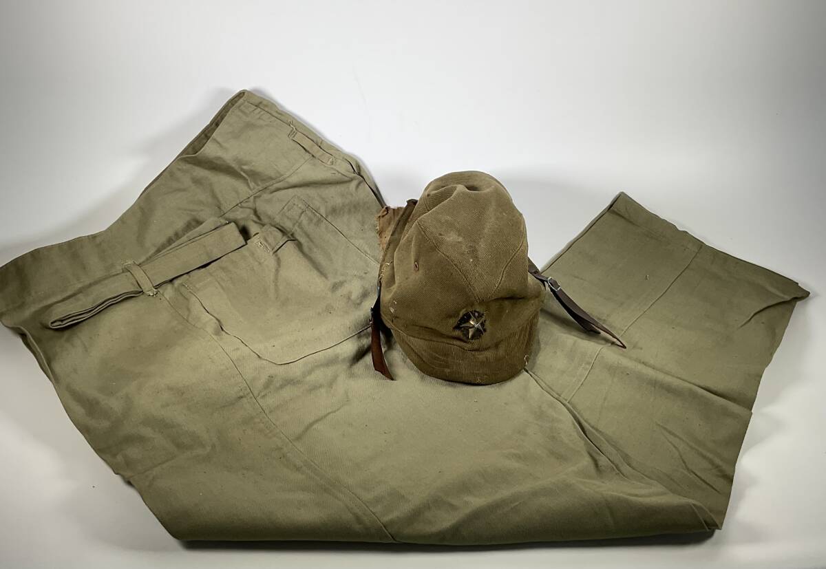 旧日本軍 帽子 軍隊 軍帽 軍服 ズボン 計2点(帽子)|売買された 旧日本軍 帽子 軍隊 軍帽 軍服 ズボン 計2点(帽子)|売買された