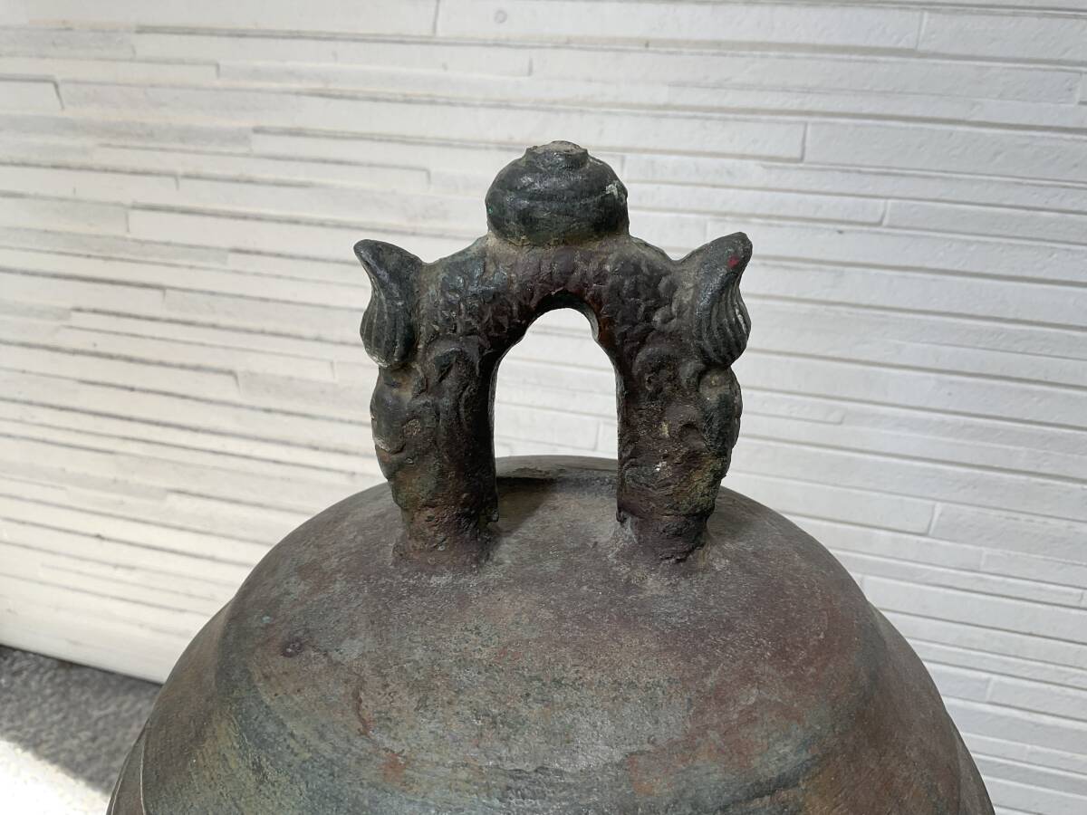 半鐘 釣鐘 梵鐘 古銅 青銅 高さ約44cm (銅製)|売買された 半鐘 釣鐘 梵鐘 古銅 青銅 高さ約44cm (銅製)|売買された