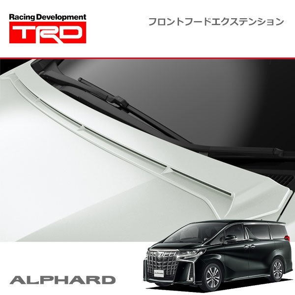 TRD フロントフードエクステンション 未塗装 アルファード AGH30W AGH35W GGH30W GGH35W AYH30W 18/10～19/12