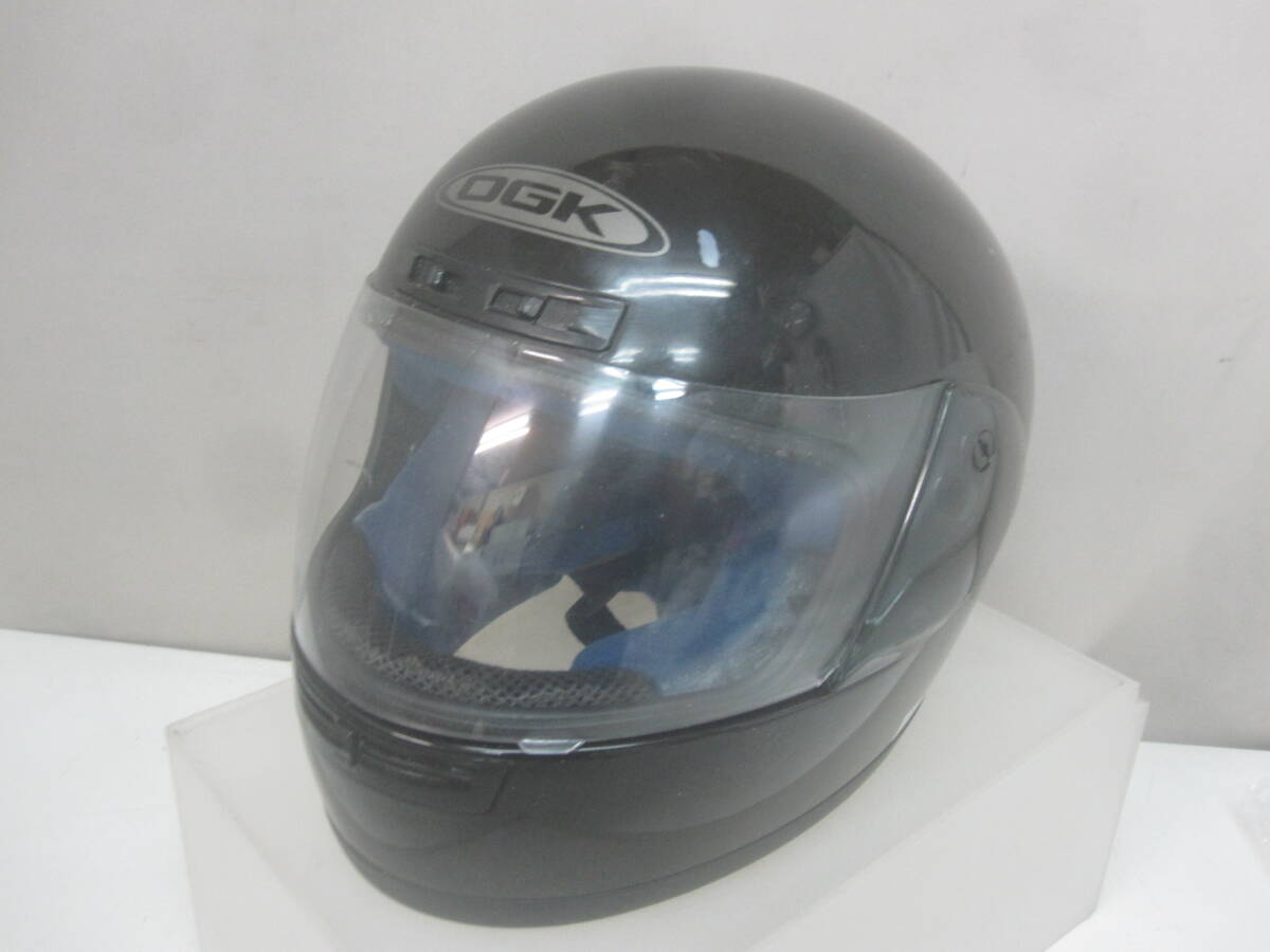 ★17）フルフェイスヘル?OGK「ZeeZ Ⅱ」　Mサイズ（57-58cm）　※內(nèi)裝口周り外れ現(xiàn)狀品■120