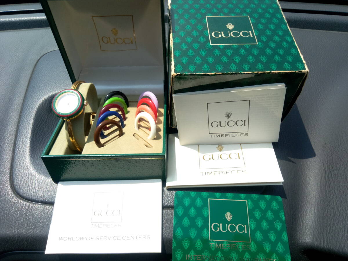 ジャンク GUCCI/グッチ/ チェンジベゼル/箱・付属品付/クォーツ ジャンク GUCCI/グッチ/ チェンジベゼル/箱・付属品付/クォーツ
