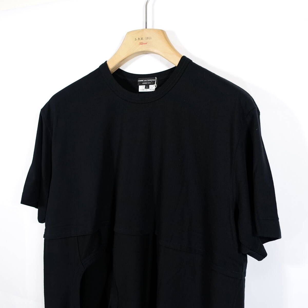 極美品】コムデギャルソンオムプリュス ロング丈 穴あきTシャツ 極美品】コムデギャルソンオムプリュス ロング丈 穴あきTシャツ