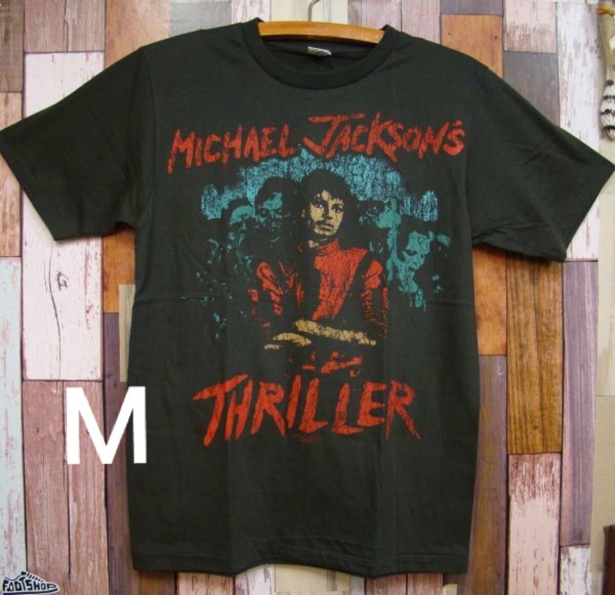 M 新品マイケルジャクソン【THRILLER】スリラー Tシャツ YOU着 M 新品マイケルジャクソン【THRILLER】スリラー Tシャツ YOU着