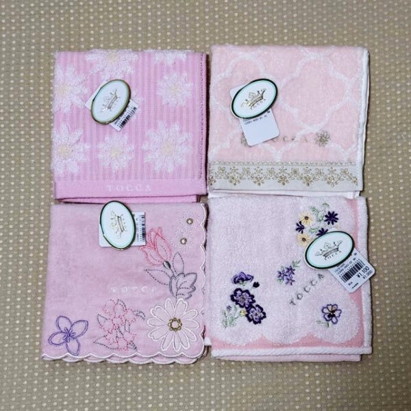 TOCCA(トッカ)タオルハンカチ4枚セット(ピンク系)新品未使用?ミニタオル?ハンドタオル?ハンカチ※同梱?まとめて取引不可※