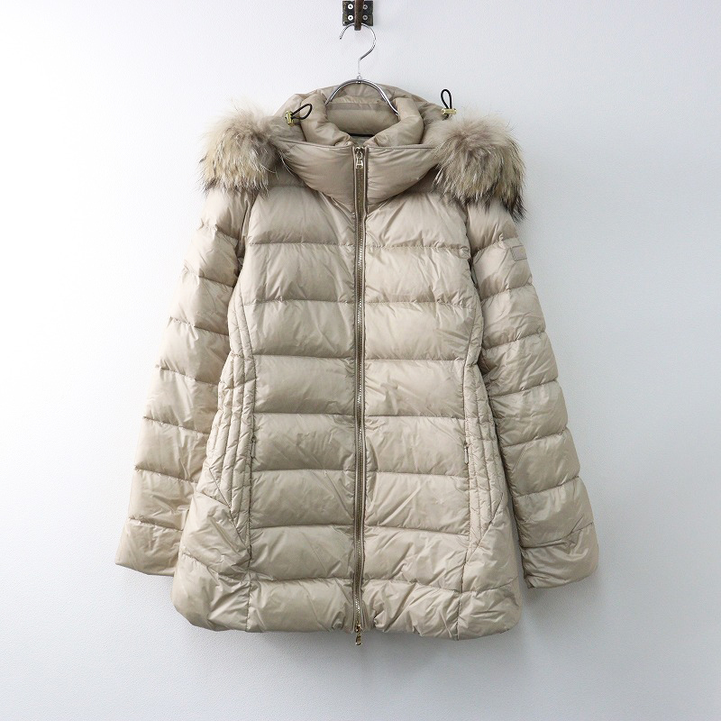 定価165000円 2024AW トゥモローランド別注 タトラス TATRAS AGNELLA ファー付フードダウンジャケット 02 ベージュ【2400014365269】